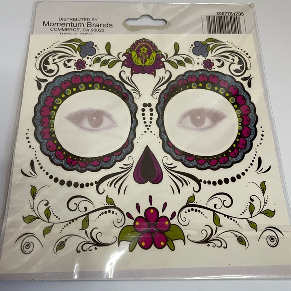 Halloween day of the dead face tattoos (3) temporary tattoos - Picture 6 of 6